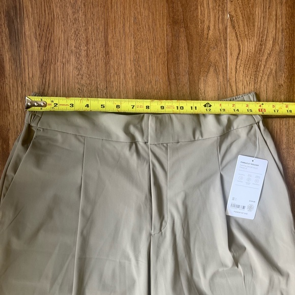 NWT Athleta Pinnacle Trouser‎ Pants Women’s Sz 14 Tan Beige Travel Lightweight - Picture 10 of 13